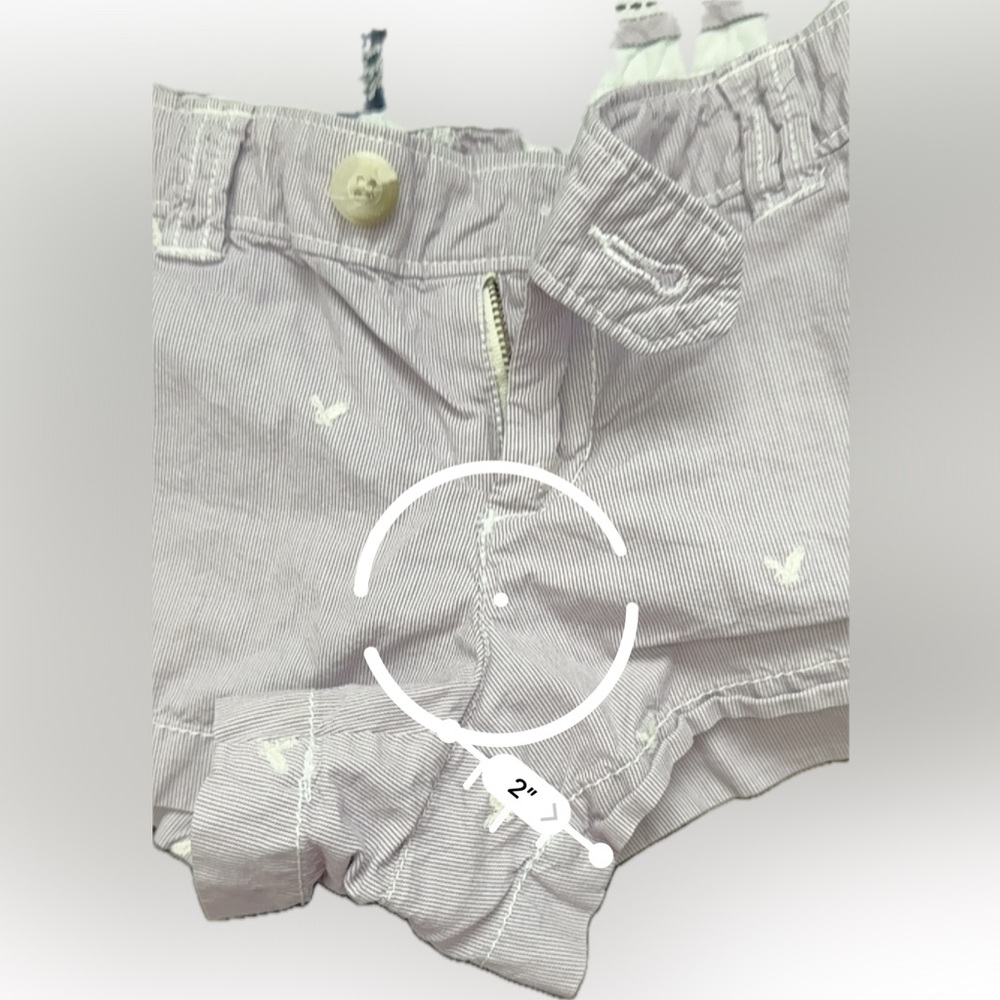 AE AMERICAN EAGLE 🦅 OUTFITTERS ADORABLE Cute Lavender And White - Picture 3 of 9